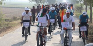 नशे से दूर रहने का नारा देते हुए BSF की साइकिल रैली पहुंची खासा