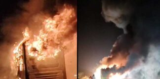 कर्नूल बस हादसा: कावेरी ट्रैवल्स बस में लगी आग, 20 यात्री जिंदा जल गए