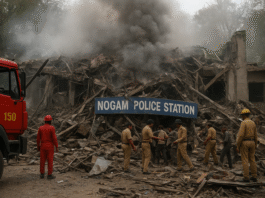 नौगाम पुलिस स्टेशन में विस्फोट