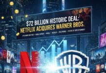$72 Billion Historic Deal: Netflix Acquires Warner Bros., Dominating the Streaming Market