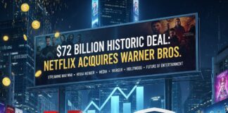 $72 Billion Historic Deal: Netflix Acquires Warner Bros., Dominating the Streaming Market