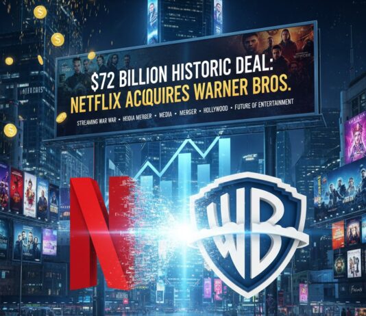$72 Billion Historic Deal: Netflix Acquires Warner Bros., Dominating the Streaming Market