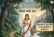 ਨਵਰਾਤਰੀ ਦਾ ਦੂਜਾ ਦਿਨ - ਮਾਂ ਬ੍ਰਹਮਚਾਰਿਣੀ।